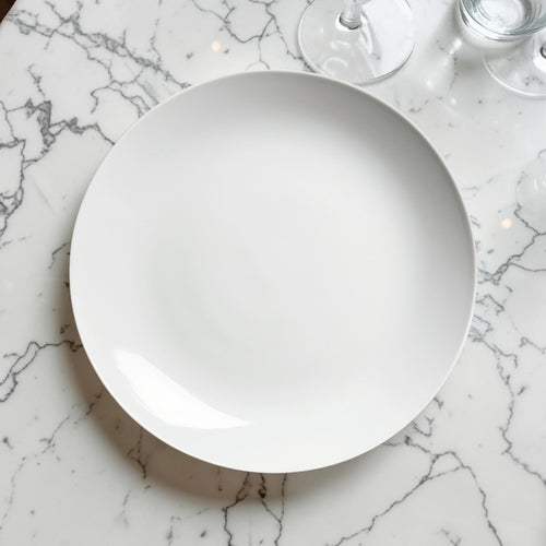 Nesr 10-Inch Matte Ceramic Dinner Plate - Scratch-Resistant Round Serving Dish for Kitchen